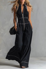 Casual Zippered Cotton Jumpsuit — The Ultimate Everyday Must-Have