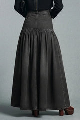 Casual Maxi Denim Skirt