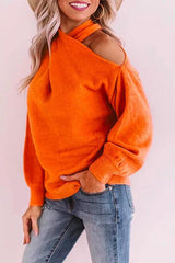 Heididress Kale Cold Shoulder Sweater