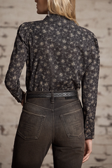 Retro Floral Cotton Cowboy Western Shirt