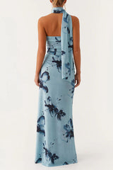 Heididress Strapless Tube Floral Print Bodycon Maxi Dress