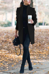 Heididress Ellen Stand Collar Open Front Pockets Coat