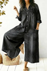 Women's Comfortable Casual Cotton Jumpsuit