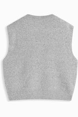 Heididress Crewneck Knitted Pullover Sweater Vest