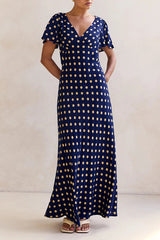Carla Maxi Dress (Navy)