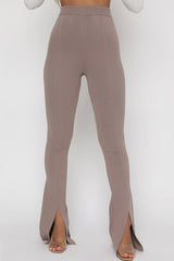 Heididress High Rise Slit Bell Bottoms Skinny Pants