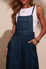 Carah Relaxed Chambray Overalls