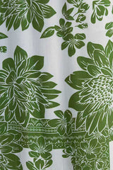 Elastic Waist Floral Print Pocketed Wide Leg Pants