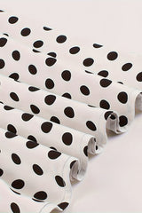 Elegant Commuter Vintage Polka Dot Print 50S Women's Dress, Elegant Valentine's Day Party Dress