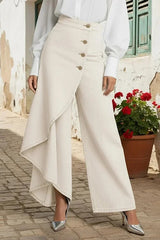 Women's High-Waisted Relaxed Fit Wide-Leg Jeans With A Stylish Design