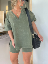 Women's Summer Washed Set
