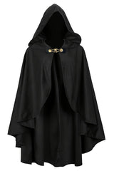 New Medieval Gothic Hooded Trench Coat Long Halloween Devil Wizard Death Cloak Robe Cape