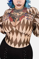 Harlequin | V-Neck Top