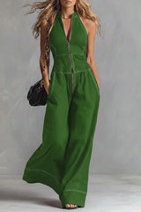 Casual Zippered Cotton Jumpsuit — The Ultimate Everyday Must-Have