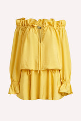 Boho Off Shoulder Ruffle Mini Dress – Summer Beach Vacation Outfit