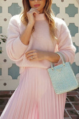 Heididress Mockneck Drop Shoulder Cozy Pullover Sweater