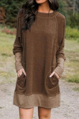 Heididress Maureen Pockets Casual Sweatershirt Dress