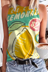 Heididress Cute Crewneck Graphic Printed Tank Top
