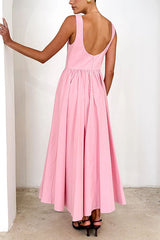 Heididress Sleeveless Open Back Swing Midi Dress