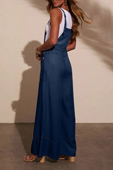 Carah Relaxed Chambray Overalls