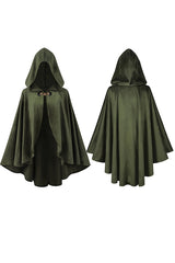 New Medieval Gothic Hooded Trench Coat Long Halloween Devil Wizard Death Cloak Robe Cape