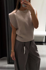 Crewneck Casual Pullover Sweater Vest