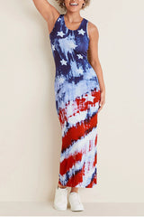 Tank Maxi Dress - Boardwalk Flag