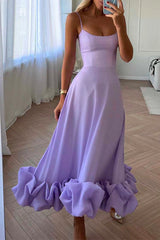 Heididress High Waist Ruffle Hem Swing Maxi Cami Party Dress