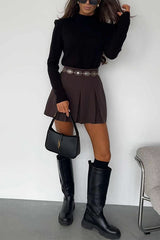 Heididress High Rise Pleated A-line Mini Skort