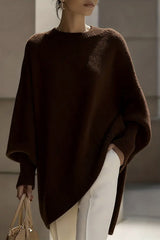 Heididress Crewneck Drop Shoulder Slouchy Pullover Sweater