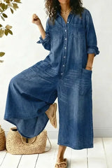 Women's Comfortable Casual Cotton Jumpsuit