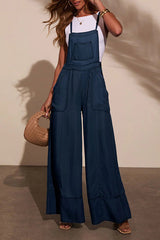 Carah Relaxed Chambray Overalls