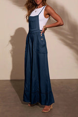Carah Relaxed Chambray Overalls